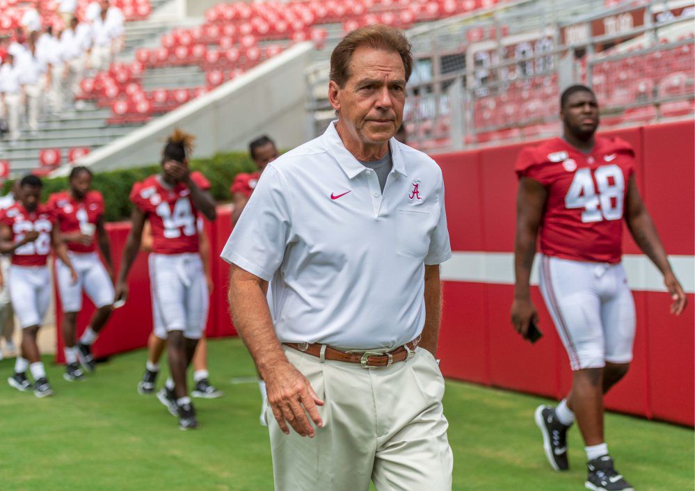 Nick Saban Alabama football